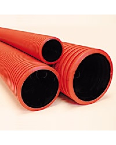 Труба гибкая двустенная 75 мм с протяжкой красная DKC 121975100 в Махачкале Труба гофрированная Pintop.ru