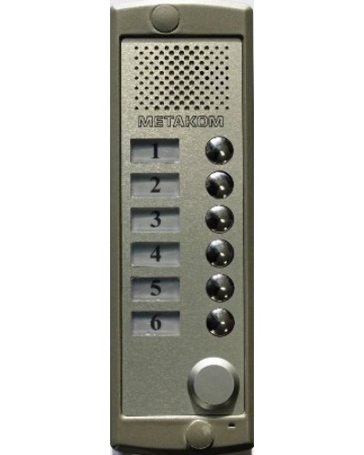 Блок вызова домофона Метаком MK6-K-RF в Махачкале Блоки вызова многоабонентные Pintop.ru