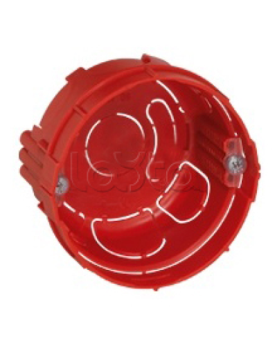 Коробка установочная D65x40мм со стык. ушками межцентр. 71мм, IP20, красный Экопласт 44660-1 в Махачкале Распределительные коробки Pintop.ru