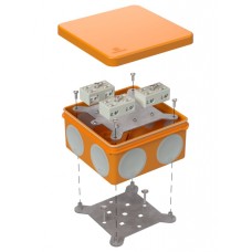 Коробка огнест. разветвительная 100х100х50 (14 шт/кор) Промрукав (60-0300-FR6.0-4-6-Р)