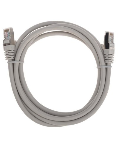 Патч-корд S/FTP, CAT 6A (10G), RJ45-RJ45, 28AWG, LSZH, серый, 2м REXANT 02-0390-2 в Махачкале Патчкорды (медные) Pintop.ru