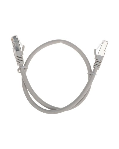Патч-корд S/FTP, CAT 6A (10G), RJ45-RJ45, 28AWG, LSZH, серый, 0,5м REXANT 02-0390-05 в Махачкале Патчкорды (медные) Pintop.ru