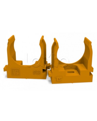Крепеж-клипса для труб для монтажного пистолета оранжевая д25 (100шт/700шт уп/кор) Промрукав (PR13.0153) в Махачкале Держатели, клипсы, скобы Pintop.ru