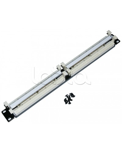 Кросс-панель парная 110 типа 19 1U Cabeus CP-100P-110TYPE в Махачкале Кроссовое оборудование тип 110 Pintop.ru