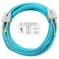 Шнур оптический duplex SC-SC 50/125 mm OM3 15м LSZH Cabeus FOP-50-SC-SC-15m