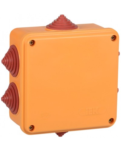 Коробка распаячная огнестойкая ПС 100х100х50мм 6P 4мм2 IP55 6 вводов IEK (UKF30-100-100-050-6-4-09) в Махачкале Распределительные коробки Pintop.ru
