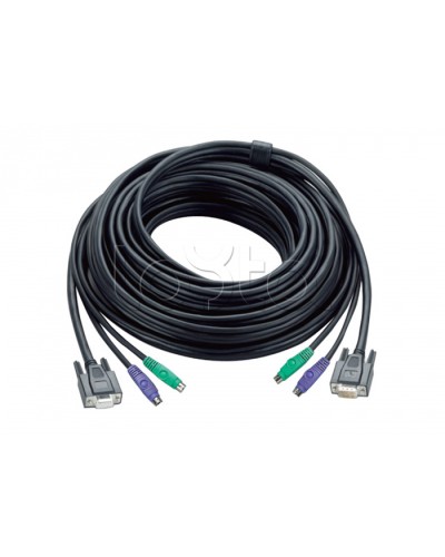 КВМ-кабель с интерфейсами PS/2, VGA (20м) ATEN 2L-1020P/C в Махачкале Видеоусилители, Модуляторы, Делители Pintop.ru