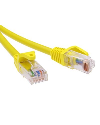 Патч-корд неэкранированный CAT6 U/UTP 4х2, LSZH, желтый, 3м DKC RN6UU4530YL в Махачкале Патчкорды (медные) Pintop.ru