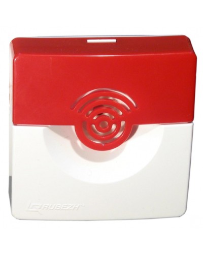 Оповещатель звуковой ОПОП 2-35 12В (корпус бело/красный) в Махачкале Оповещатели Pintop.ru