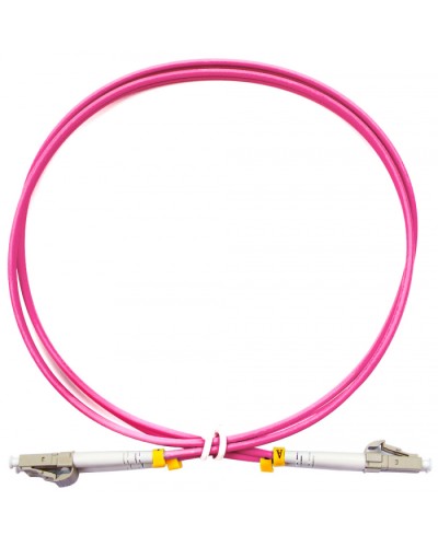 Шнур оптический duplex LC-LC 50/125 mm OM4 1м LSZH Cabeus FOP-50-OM4-LC-LC-1m в Махачкале Патч-корды оптические Pintop.ru