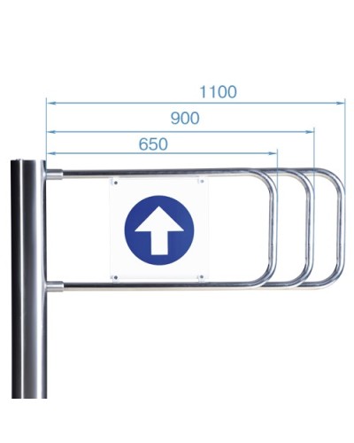 Створка для стойки калитки PERCo-AG-1100 (1100мм) в Махачкале Ограждения Pintop.ru