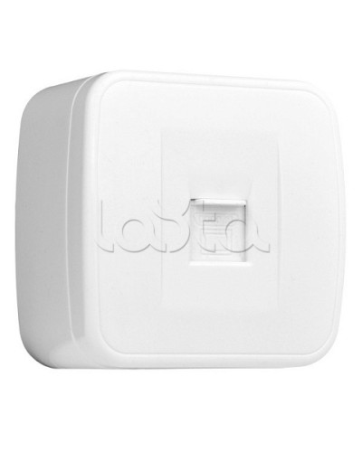 Минск Розетка RJ-45 1-местная, ОП 1А, 120В, белая EKF Basic (EGK01-035-10) в Махачкале Розетки компьютерные и телефонные Pintop.ru