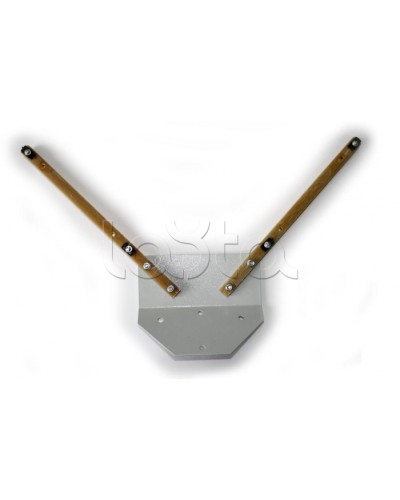 Узел с двумя стеклопластиковыми консолями для крепления двух блоковна плоскость заграждения, стены зданияили на другие электропроводные предметы Омега-микродизайн УКБ-22 в Махачкале Кронштейны и планки для извещателей Pintop.ru