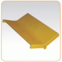Крышка внутреннего изгиба 45° оптического лотка 240 мм, желтая LANMASTER LAN-OT240-IC45C