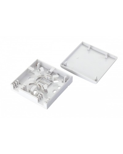 Коробка оптическая настенная 2-портовая, белый Eurolan (12B-00-SC-02WT) в Махачкале Розетки компьютерные и телефонные Pintop.ru