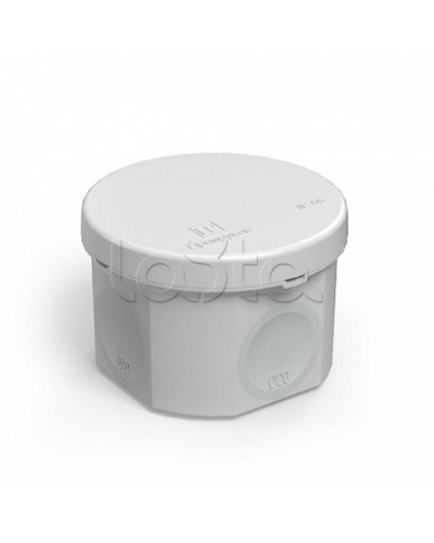 Коробка распределительная 60-0110 для прямого монтажа двухкомпонентная безгалогенная (HF) 70х50 (168шт/кор) Промрукав в Махачкале Распределительные коробки Pintop.ru