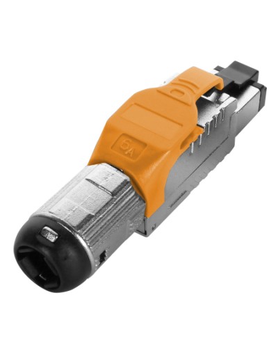 Разъем полевой оконцовки RJ-45 Hyperline (PLUE-8P8C-S-C6A-SH-OR) в Махачкале Коннекторы Pintop.ru