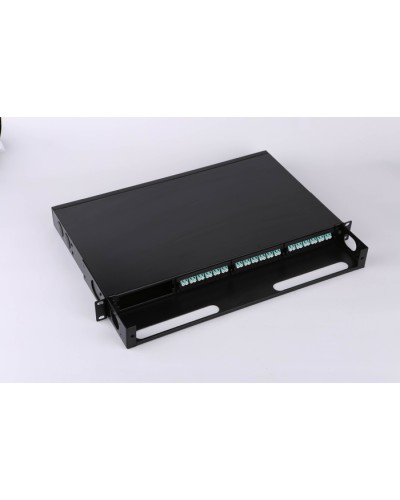 Бокс 19 на 4 кассеты MPO, 1U, черный LANMASTER LAN-FOBM-4MCS-1U в Махачкале Кросс оптический Pintop.ru