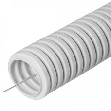 Труба гофрированная ПВХ сверхтяжелая 1100 Н серая с/з д16 (50м/уп) Промрукав (PR.0116325)