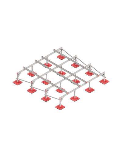 Опорная конструкция для установки оборудования TECHNORAPTOR FOOT 3000х3000 HD КМ-профиль (KM-TR-F-SSEI-3000-3000 HD) в Махачкале Системы видеонаблюдения Pintop.ru