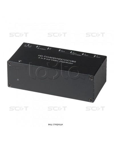 Распределитель видеосигнала HDCVI/HDTVI/AHD/CVBS SC&T CD408HD в Махачкале Видеоусилители, Модуляторы, Делители Pintop.ru
