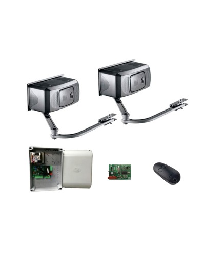 Комплект автоматики для двухстворчатых распашных ворот Came F1000 KIT на основе привода F1000 (блок управления ZF1N, радиоуправление) в Махачкале Автоматизация ворот Pintop.ru