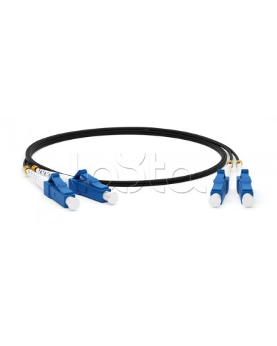 Патч-корд волоконно-оптический Hyperline FC-D2-9-LC/UR-LC/UR-H-3M-LSZH-BK в Махачкале Патч-корды оптические Pintop.ru