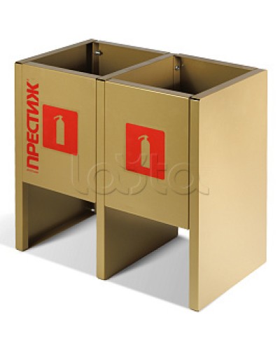 Подставка напольная ПРЕСТИЖ золото под 2 огнетушителя ПОЖТЕХНИКА в Махачкале Аксессуары для огнетушителей Pintop.ru