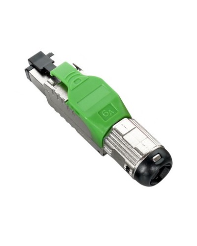 Разъем полевой оконцовки RJ-45 8P8C Hyperline PLUE-8P8C-S-C6A-SH-GN в Махачкале Коннекторы и разъемы Pintop.ru