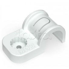 Крепеж-скоба пластиковая односторонняя для прямого монтажа серая в п/э д16 Промрукав (PR13.0368)