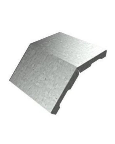 Крышка угла вертикального внешнего 45° 600х15 (0,7) для лестничного лотка ПожТехКабель (651-205) в Махачкале Кабельные лотки Pintop.ru