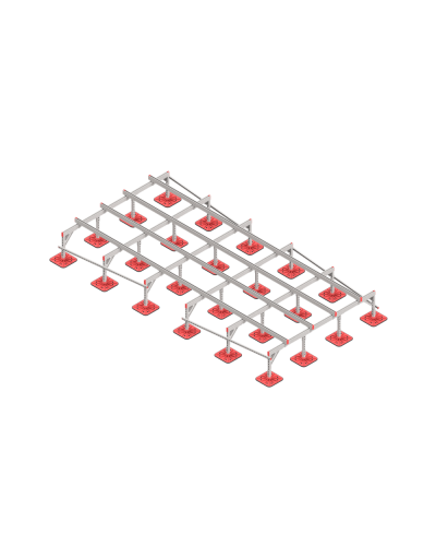 Опорная конструкция для установки оборудования TECHNORAPTOR FOOT 2500х5000 КМ-профиль (KM-TR-F-SSEI-2500-5000) в Махачкале Системы видеонаблюдения Pintop.ru