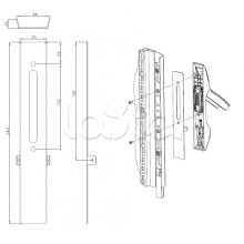 Накладка под опломбировку замка Elbox EMS-LP