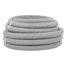 Труба гофр. ПВХ с протяжкой d40 мм (15 м) серая EKF-Plast (tg-z-40)