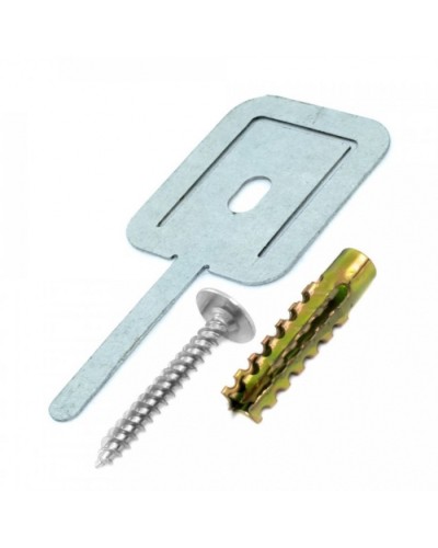 Комплекты для крепления ОКЛ с использованием самореза, дюбеля и хомута FR ПР-40 (100 шт) Промрукав PR08.5201 в Махачкале Огнестойкие кабельные линии Pintop.ru