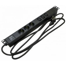 Блок розеток Hyperline SHE19-3SH-3IEC-2.5EU