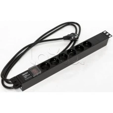 Блок розеток Hyperline SHE19-6SH-S-2.5EU