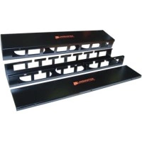 Органайзер кабельный 19" с крышкой, 2U LANMASTER (LAN-ORG/CV-2U)